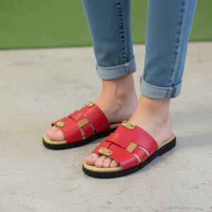 2 tone Red Sandals