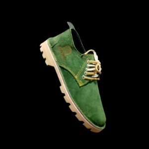 Green suede