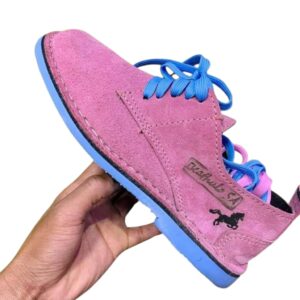 Pink suede
